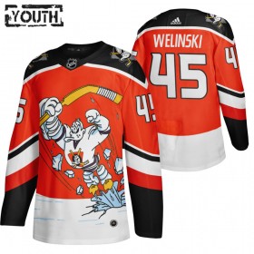 Anaheim Ducks Andy Welinski 45 2020-21 Reverse Retro Alternatief Authentic Shirt - Kinderen